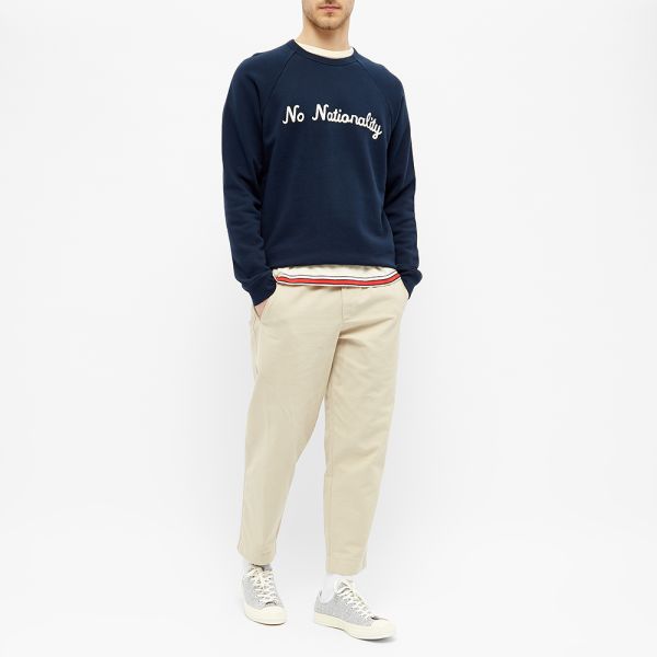Nn07 Robin Logo Crew Sweat Navy Blue End Nn07 Robin Logo Crew Sweat Navy Blue End