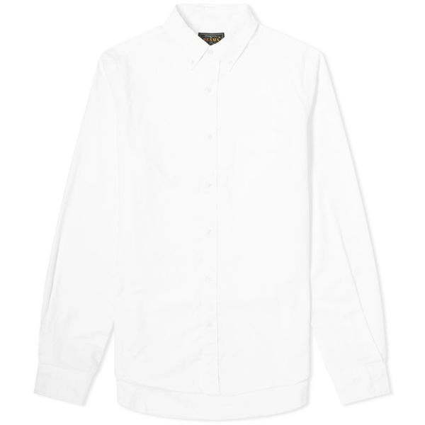 Beams Plus Button Down Oxford Shirt White End