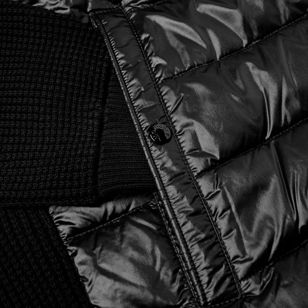 moncler black hooded jacket