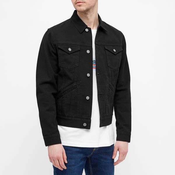 green snow jacket