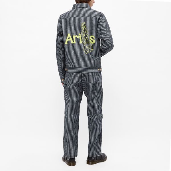 Aries x Lee 191 J-Jacket Indigo Stripe 