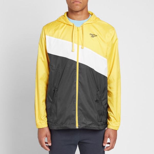 yellow reebok windbreaker
