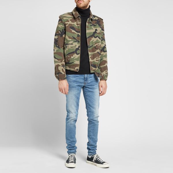 shearling camo jacket