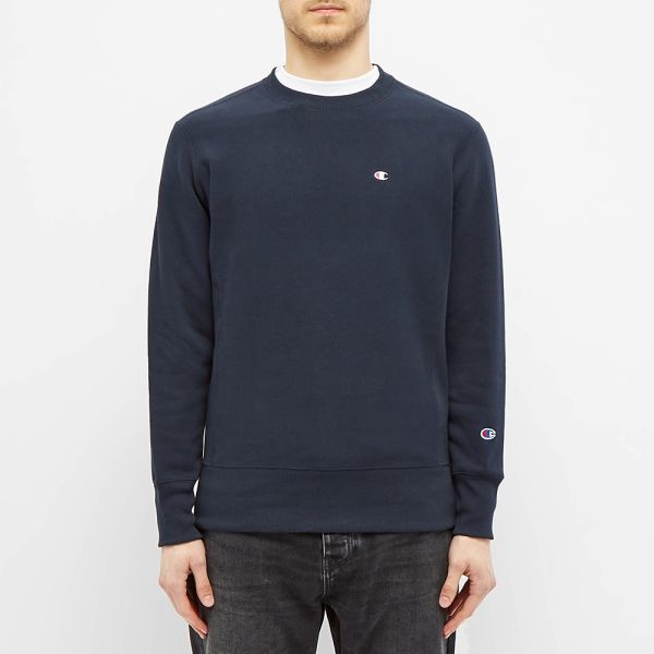 navy champion crewneck
