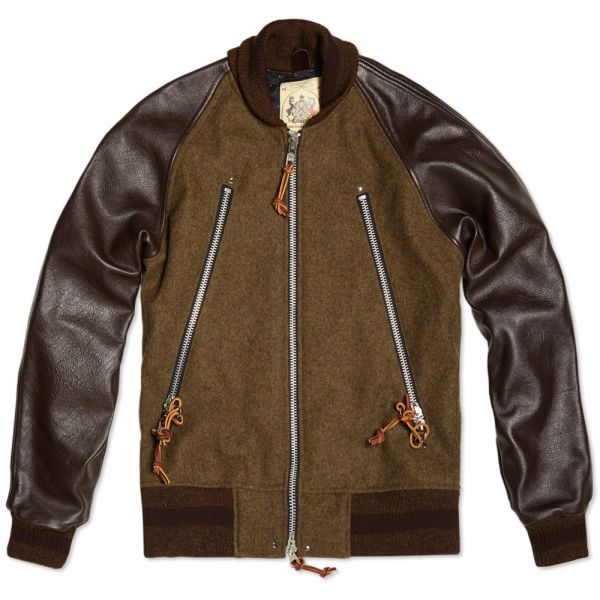 超目玉 Monitaly Raglan Zipper Jacket Wool モニタリー