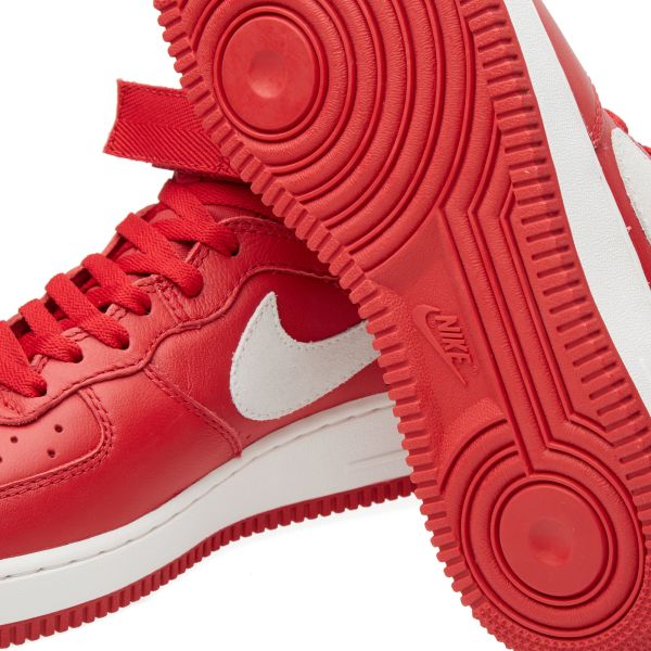 red leather air force 1