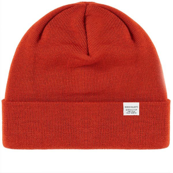 norse projects beanie orange