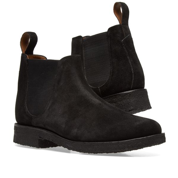 Grenson Hayden Chelsea Boot Black Suede END. (US)