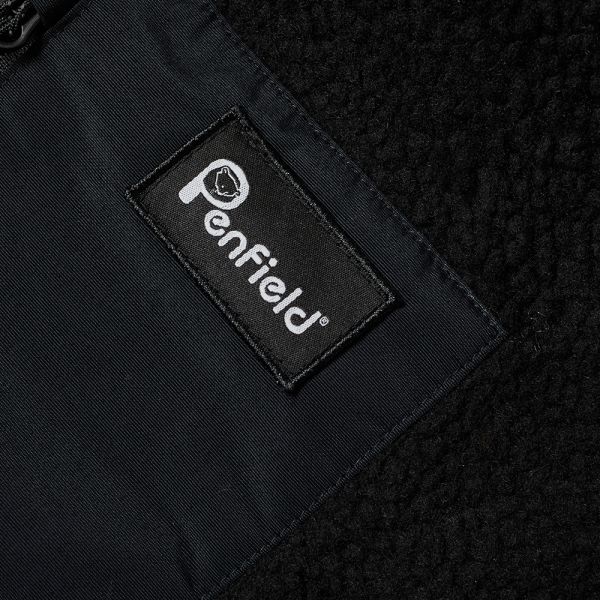 black quarter zip fleece