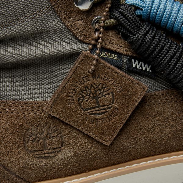 dark brown leather timberlands