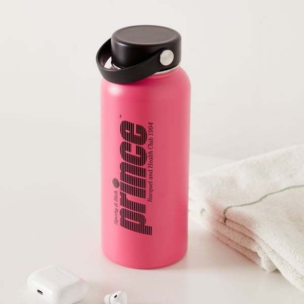 Sporty & Rich x Prince Water Bottle Pink & Black | END. (TW)