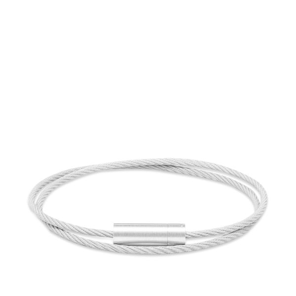 Le Gramme Brushed Double Cable Bracelet Silver 9g End Le Gramme Brushed Double Cable Bracelet