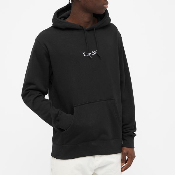 Nike SB Logo Popover Hoody Black & White END. (AU)