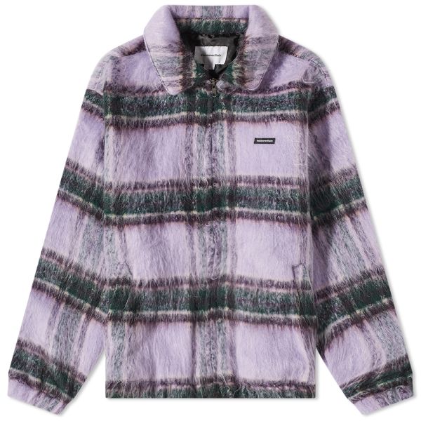 thisisneverthat Brushed Check Zip Jacket Lavender END. (NL)