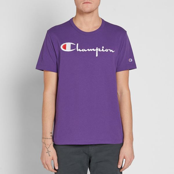 champion tee purple