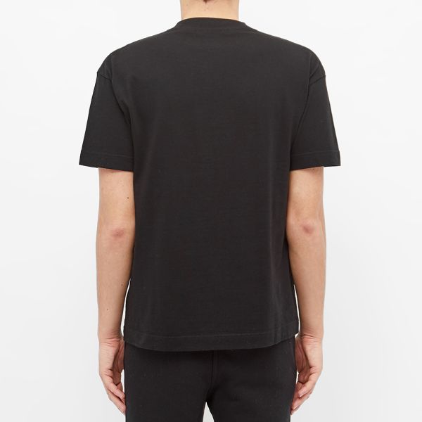 Palm Angels La Sprayed Logo Tee Black Yellow End
