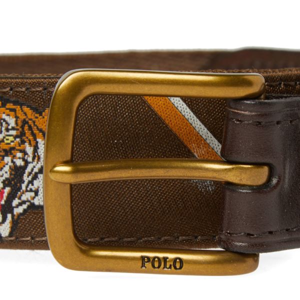 Polo ralph lauren tiger head belt Clearance