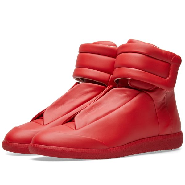 maison margiela red high top