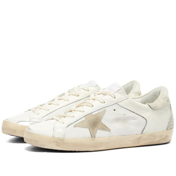 Golden Goose Super Star Leather Sneaker White Cream Silver End Us