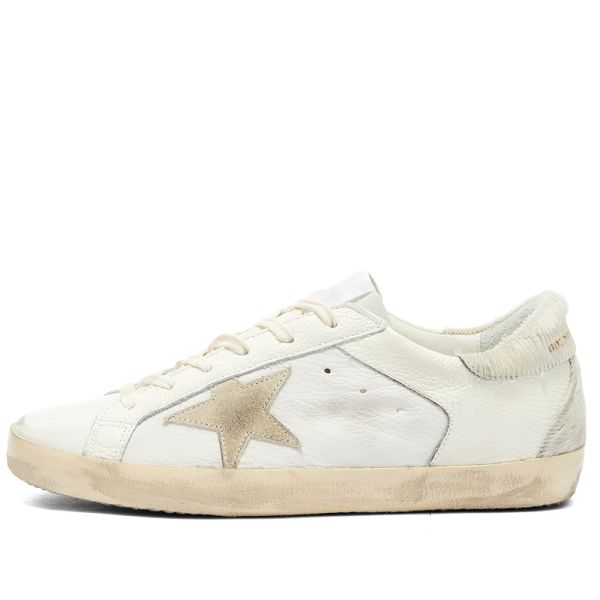 Golden Goose Super Star Leather Sneaker White Cream Silver End Us