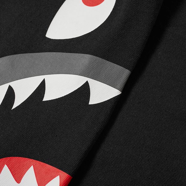 bape shark tee black