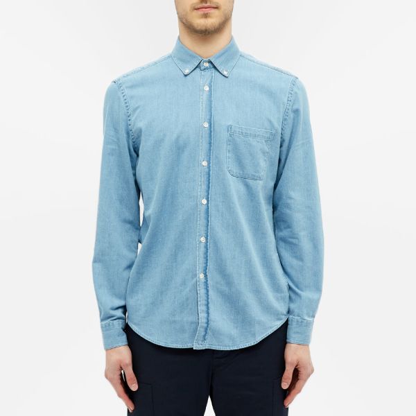 Portuguese flannel denim shirt clearance