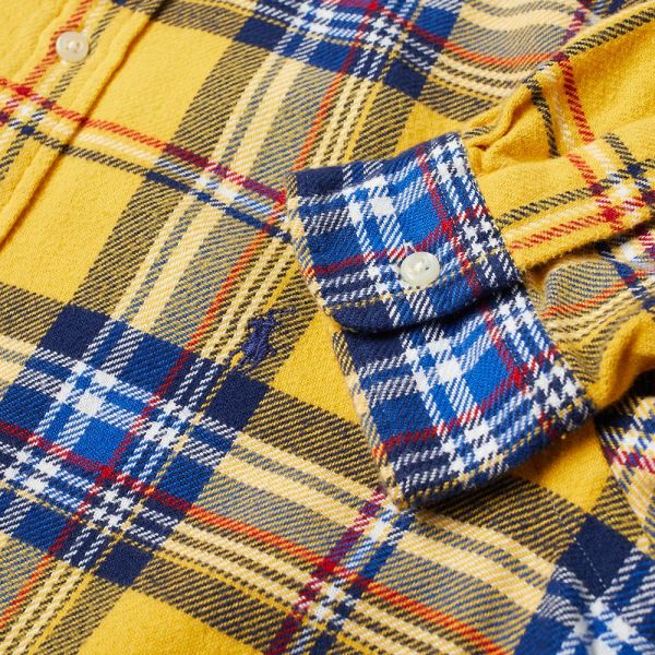 Red blue yellow plaid shirt clearance