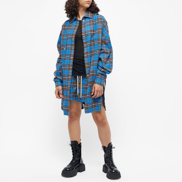 Rick Owens Tommy Overshirt Blue Multi 
