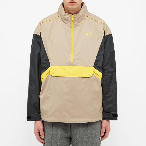 yellow reebok windbreaker