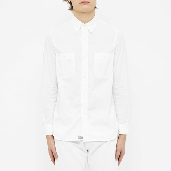 Orslow work shirt white Clearance
