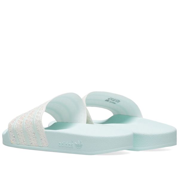 adidas slippers mint green