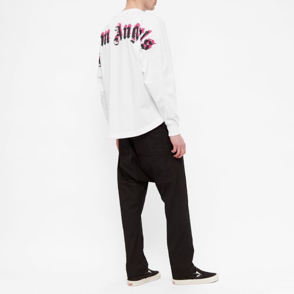 Palm angels long sleeve mock neck tee clearance