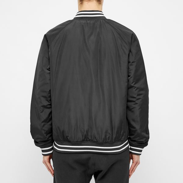 black champion varsity jacket