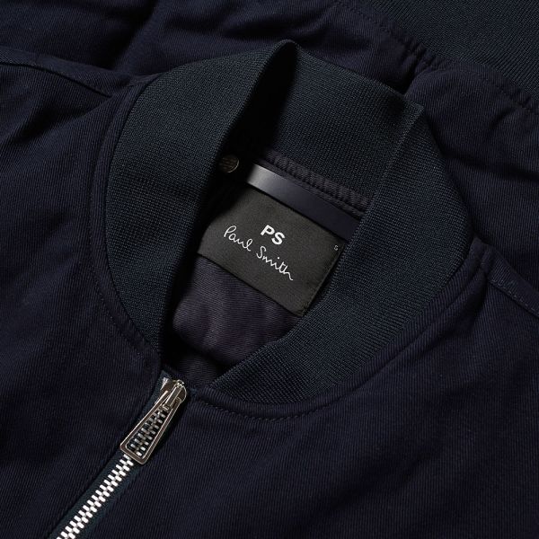 Paul Smith Moleskin Zip Bomber Jacket Navy | END. (KR)