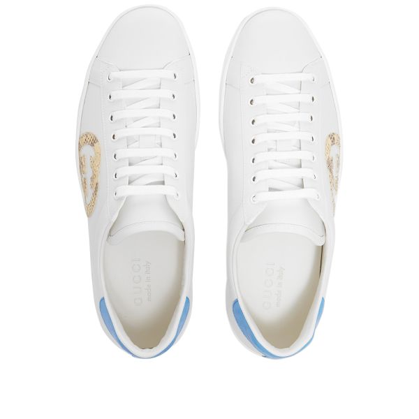 gucci ace leather sneaker white