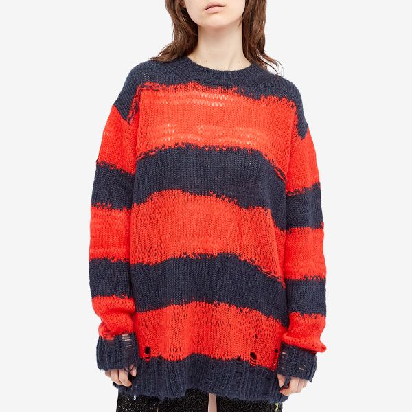 acne striped jumper