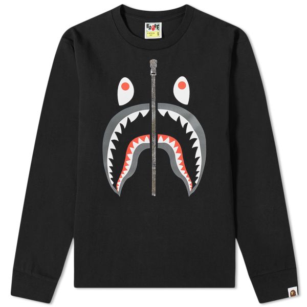 bape shark tee black
