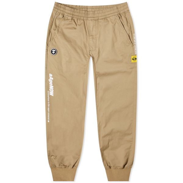 Chino with elastic cuff clearance