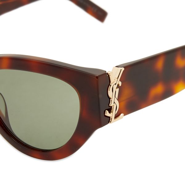 Saint Laurent SL M94 Sunglasses Havana & Green END. (UK)