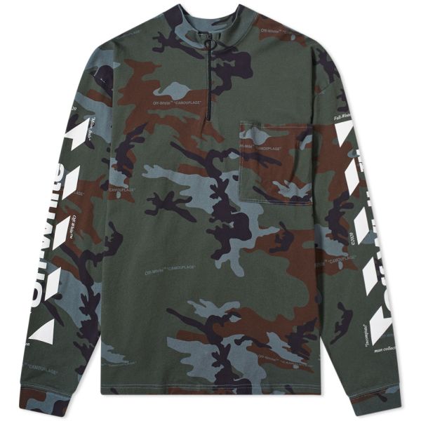 off white quarter zip