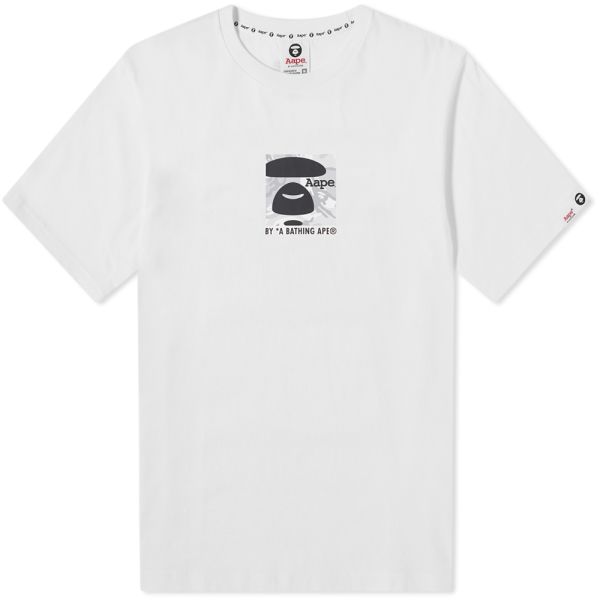 pe White Camo Small Box Tee White End