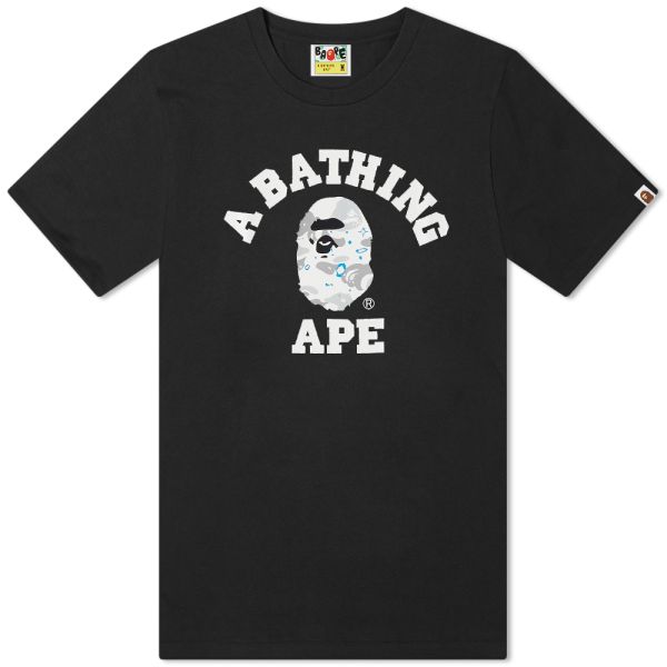 bape space camo college tee