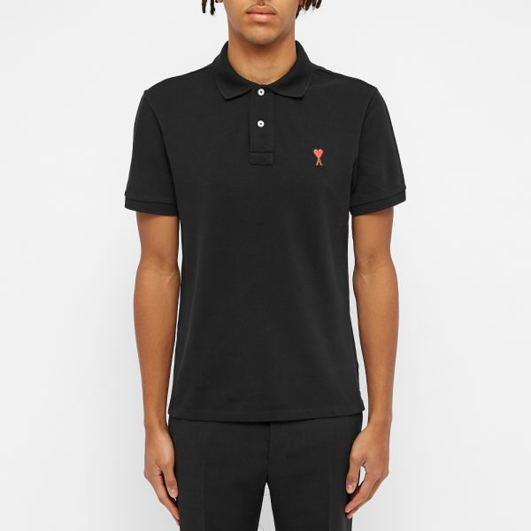 polo shirt with heart logo