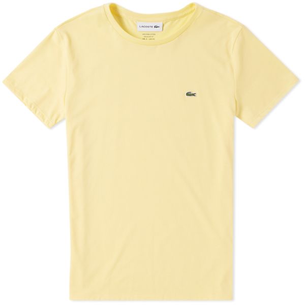 tee shirt jaune lacoste