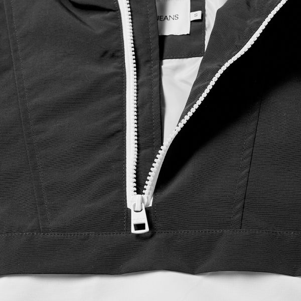 calvin klein institutional logo popover jacket