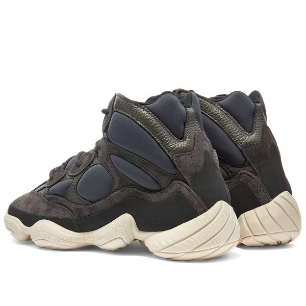 Light gray Yeezy 500 Leather Suede and Mesh Mr Porter