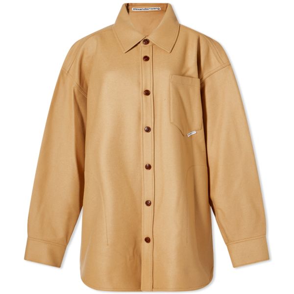 alexander wang oversized shirt coat