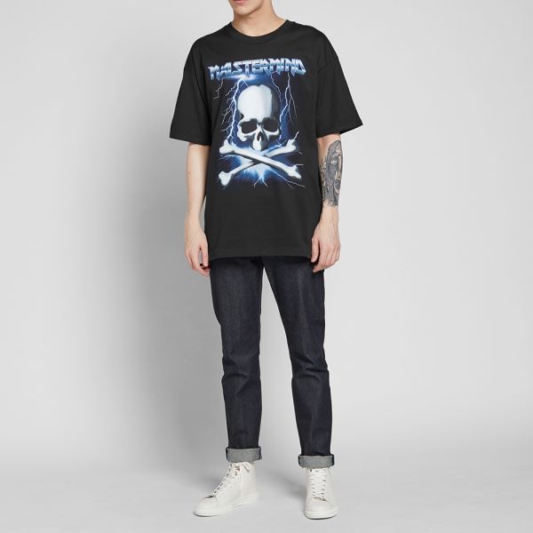 Mastermind Japan Lightning Skull Tee Black End