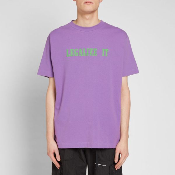 Palm Angels Legalize It Tee Purple 