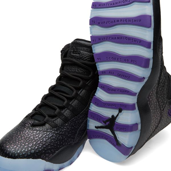 jordan 10 purple and black